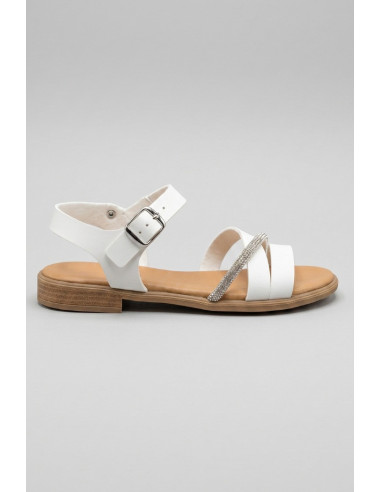 Floralì sandalo con strass e cinturino POS83 [5936df62]