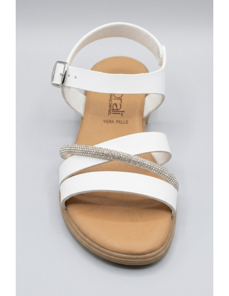 Floralì sandalo con strass e cinturino POS83 [370d5d6b]
