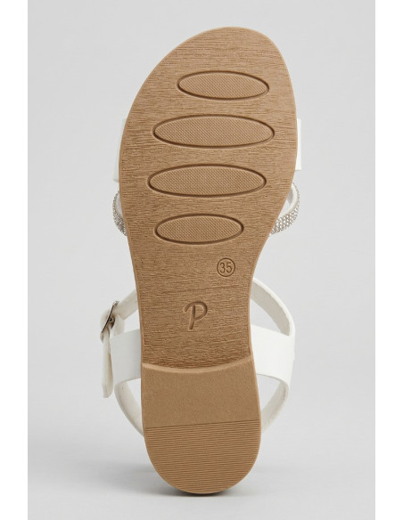 Floralì sandalo con strass e cinturino POS83 [325d1a75]