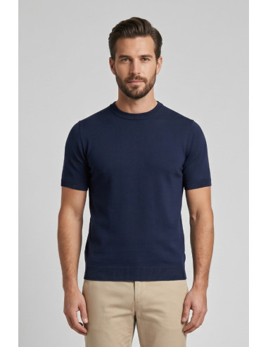 Datch maglia girocollo in cotone DM9866 [6c4141d2]