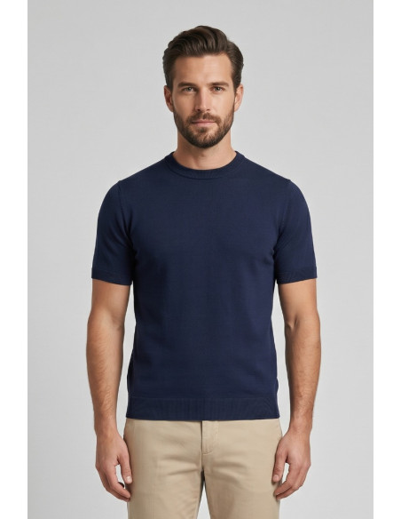 Datch maglia girocollo in cotone DM9866 [6c4141d2]