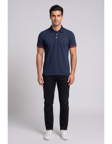 Datch polo in piquet di cotone DM9893 [f26093ed]