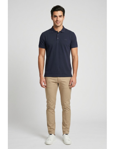 Datch polo in piquet di cotone stretch DM1881 [a8bd1568]