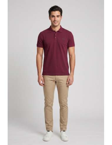 Datch polo in piquet di cotone stretch DM1881 [21487c6a]