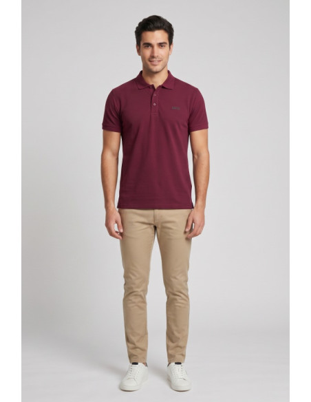Datch polo in piquet di cotone stretch DM1881 [21487c6a]