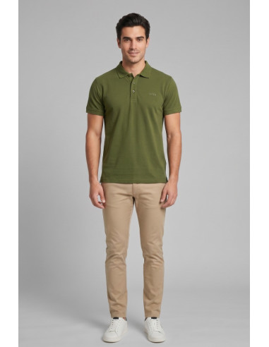 Datch polo in piquet di cotone stretch DM1881 [b114e9ec]