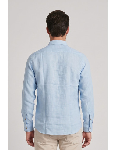 Datch camicia in lino collo francese DM1951 [bfbb3c27]