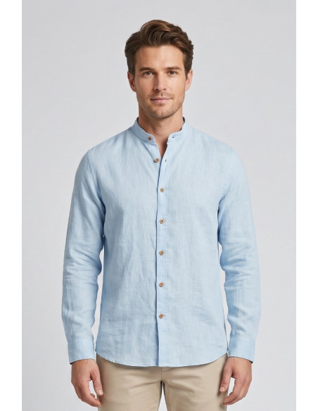 Datch camicia coreana in lino DM1952 [1e905731]