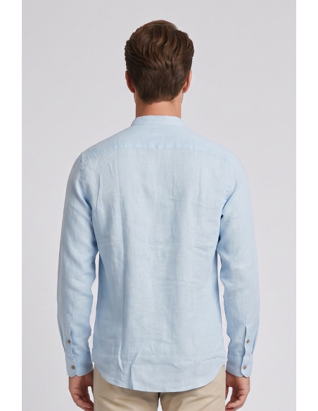 Datch camicia coreana in lino DM1952 [c7b6143c]