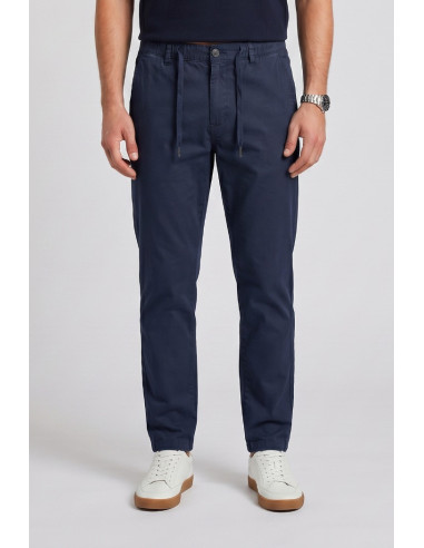 Datch pantalone con laccio in misto lino e cotone DM4138 [c7c13074]