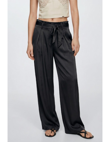 Influencer pantalone palazzo in tessuto fluido 05Y157 [c0e5eeae]