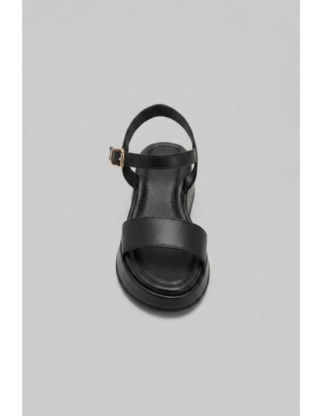 Frau sandalo in pelle con plateau 04M1 [cc15f706]