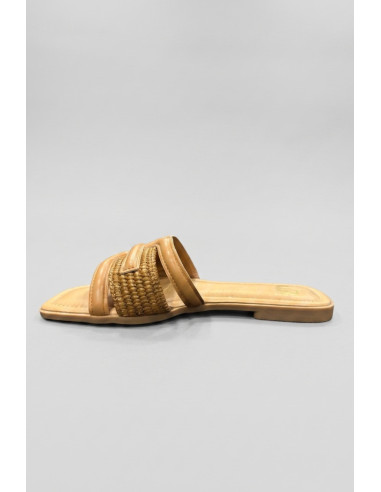 Gold & Gold ciabatta con fascia intrecciata FL273 [e48623bf]
