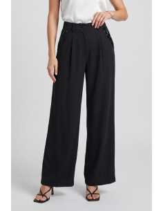 Influencer pantalone con strass 05Y185 [753d59e4]