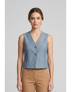 Fly Girl gilet in misto viscosa stretch 6304/03 [2feed4c5]