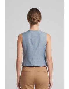 Fly Girl gilet in misto viscosa stretch 6304/03 [2feed4c5] 2