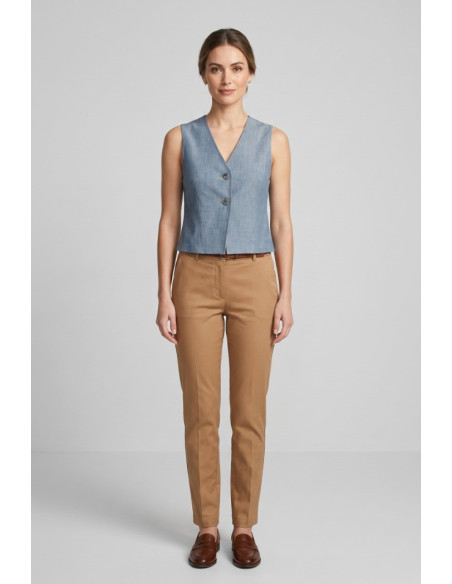 Fly Girl gilet in misto viscosa stretch 6304/03 [41d556cc]