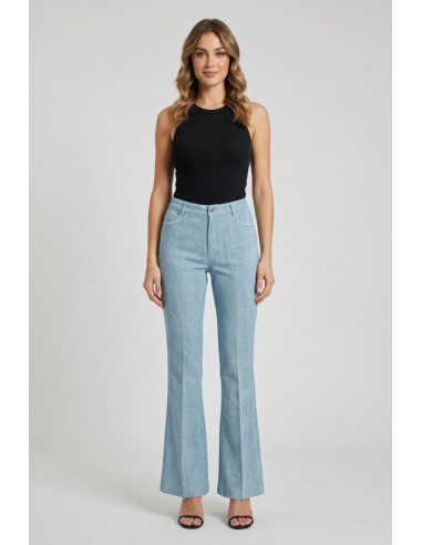 Fracomina jeans bootcut con strass luminosi FS26SVA014D47301 [b261713a]