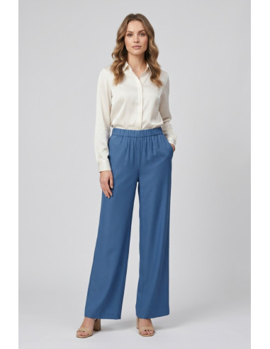 Celye pantalone con inserto rigato SS26C0602 [802bfbe0]