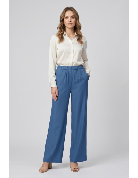 Celye pantalone con inserto rigato SS26C0602 [802bfbe0]