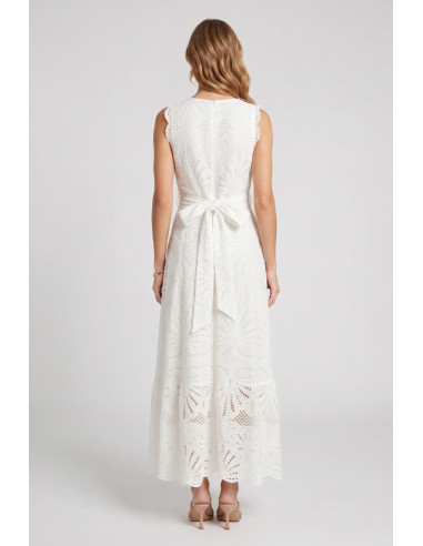 Fresh Flower abito lungo in pizzo sangallo FD668 [0b14f584]