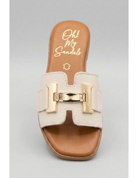 Oh! My Sandals ciabatta con dettaglio sulla fascia 5890 [2dedffee]