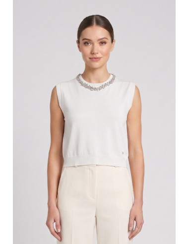 Fresh Flower gilet in misto viscosa FD489 [17216874]