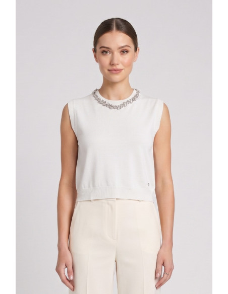 Fresh Flower gilet in misto viscosa FD489 [17216874]