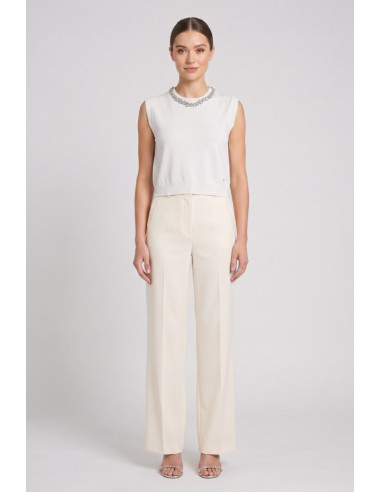 Fresh Flower gilet in misto viscosa FD489 [791aea7d]