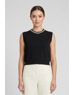 Fresh Flower gilet in misto viscosa FD489 [3c23d0f8]