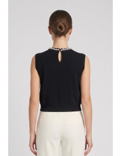 Fresh Flower gilet in misto viscosa FD489 [3c23d0f8] 2