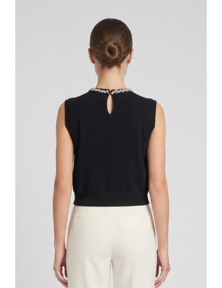 Fresh Flower gilet in misto viscosa FD489 [e50593f5]