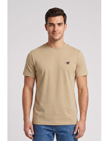 Henry Cotton's t-shirt in piquet con logo ricamato TS616040 [bef60c45]
