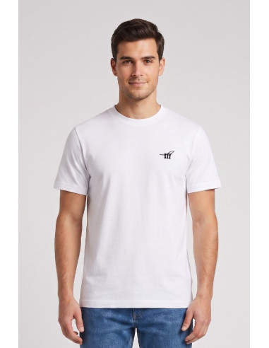 Henry Cotton's t-shirt in piquet con logo ricamato TS616040 [9a20ab4c]