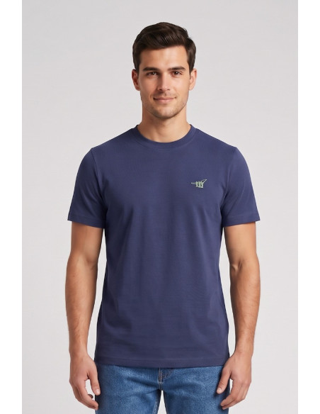 Henry Cotton's t-shirt in piquet con logo ricamato TS616040 [013e114a]