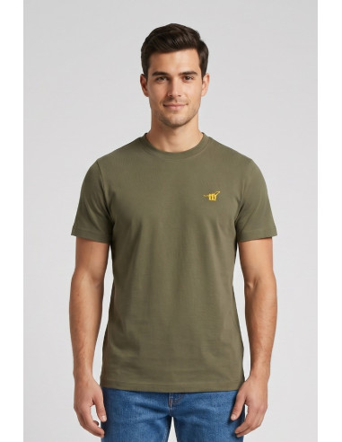Henry Cotton's t-shirt in piquet con logo ricamato TS616040 [fb46c3a9]