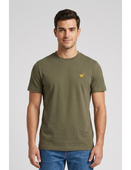 Henry Cotton's t-shirt in piquet con logo ricamato TS616040 [fb46c3a9]