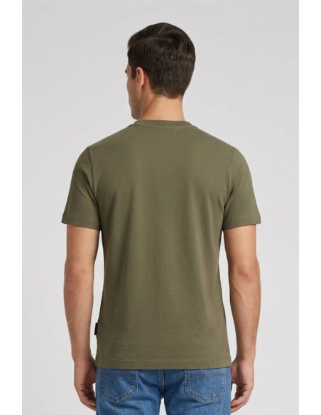 Henry Cotton's t-shirt in piquet con logo ricamato TS616040 [226080a4]