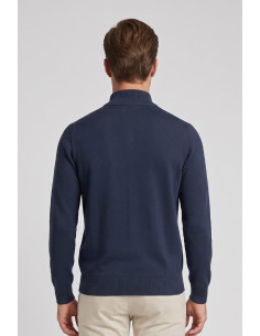 Henry Cotton's maglia mezza zip in filo di cotone MG650792 [89296967] 2