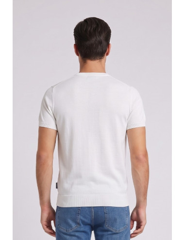 Henry Cotton's t-shirt filo di cotone con logo ricamato MG650798 [b31cb877]