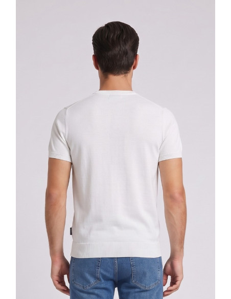 Henry Cotton's t-shirt filo di cotone con logo ricamato MG650798 [b31cb877]