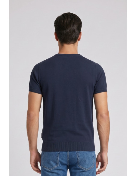 Henry Cotton's t-shirt filo di cotone con logo ricamato MG650798 [28020271]