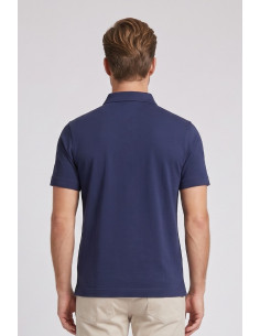 Henry Cotton's polo in jersey di cotone con logo ricamato PL650752 [b9587988] 2