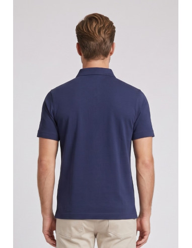 Henry Cotton's polo in jersey di cotone con logo ricamato PL650752 [607e3a85]
