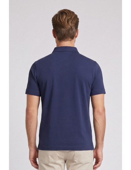 Henry Cotton's polo in jersey di cotone con logo ricamato PL650752 [607e3a85]