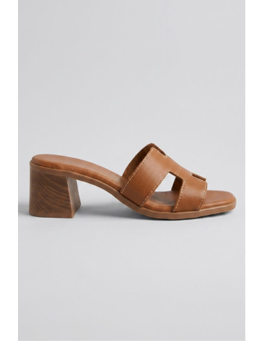 Oh! My Sandals ciabatta con fascia sagomata e tacco largo 5900 [33332660]