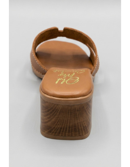 Oh! My Sandals ciabatta con fascia sagomata e tacco largo 5900 [5858e377]
