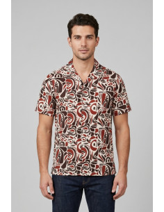 Markup camicia in misto lino e viscosa MK1930072 [9a34cc11]