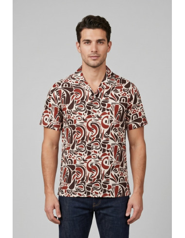 Markup camicia in misto lino e viscosa MK1930072 [9a34cc11]