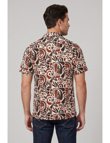 Markup camicia in misto lino e viscosa MK1930072 [43128f1c]